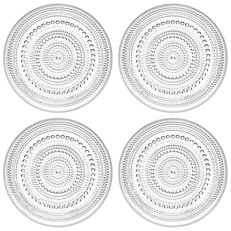 Kastehelmi Assiett 17 cm 4-pack, Klar