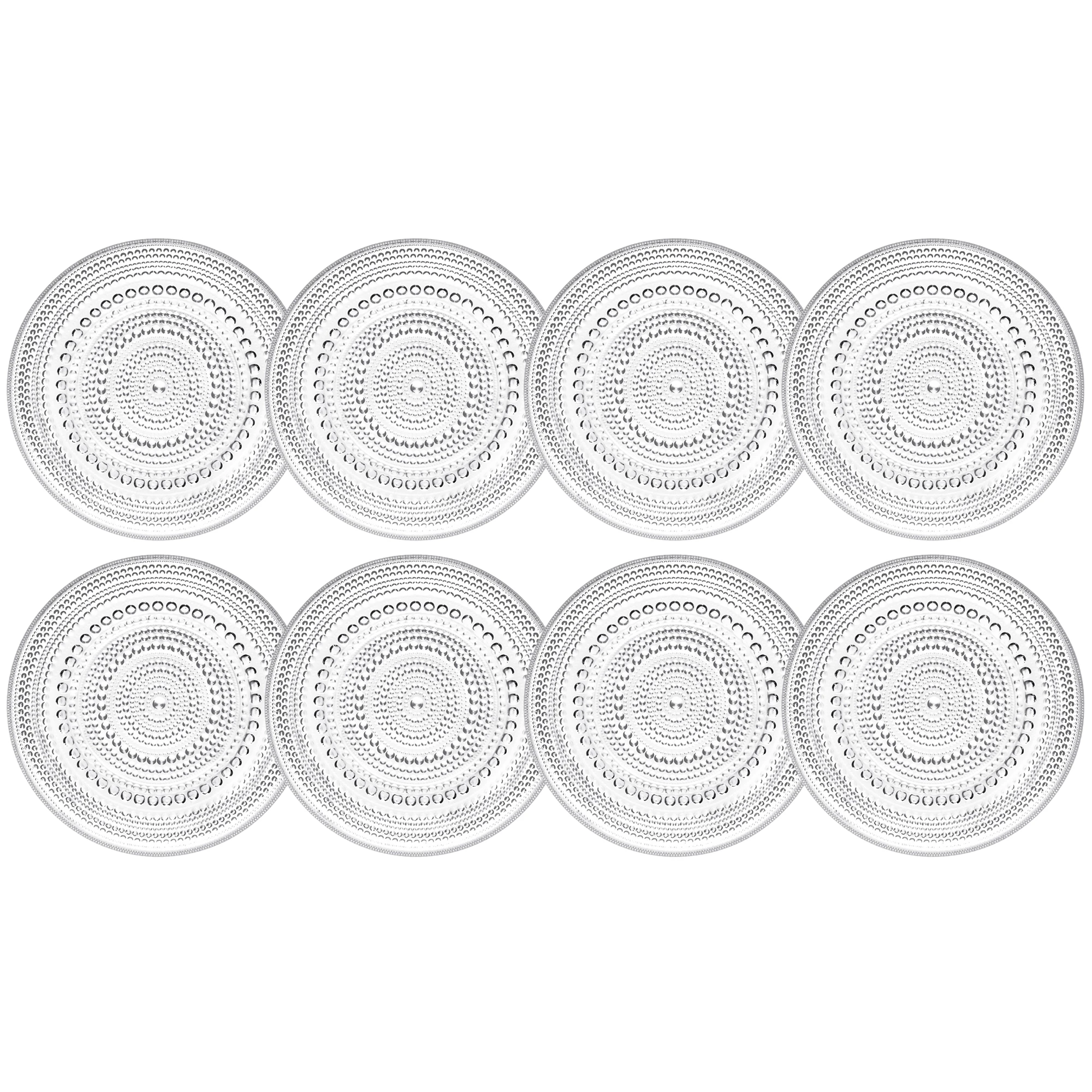 Iittala Kastehelmi Assiett 17 Cm 8-pack - Assietter Glas Klar
