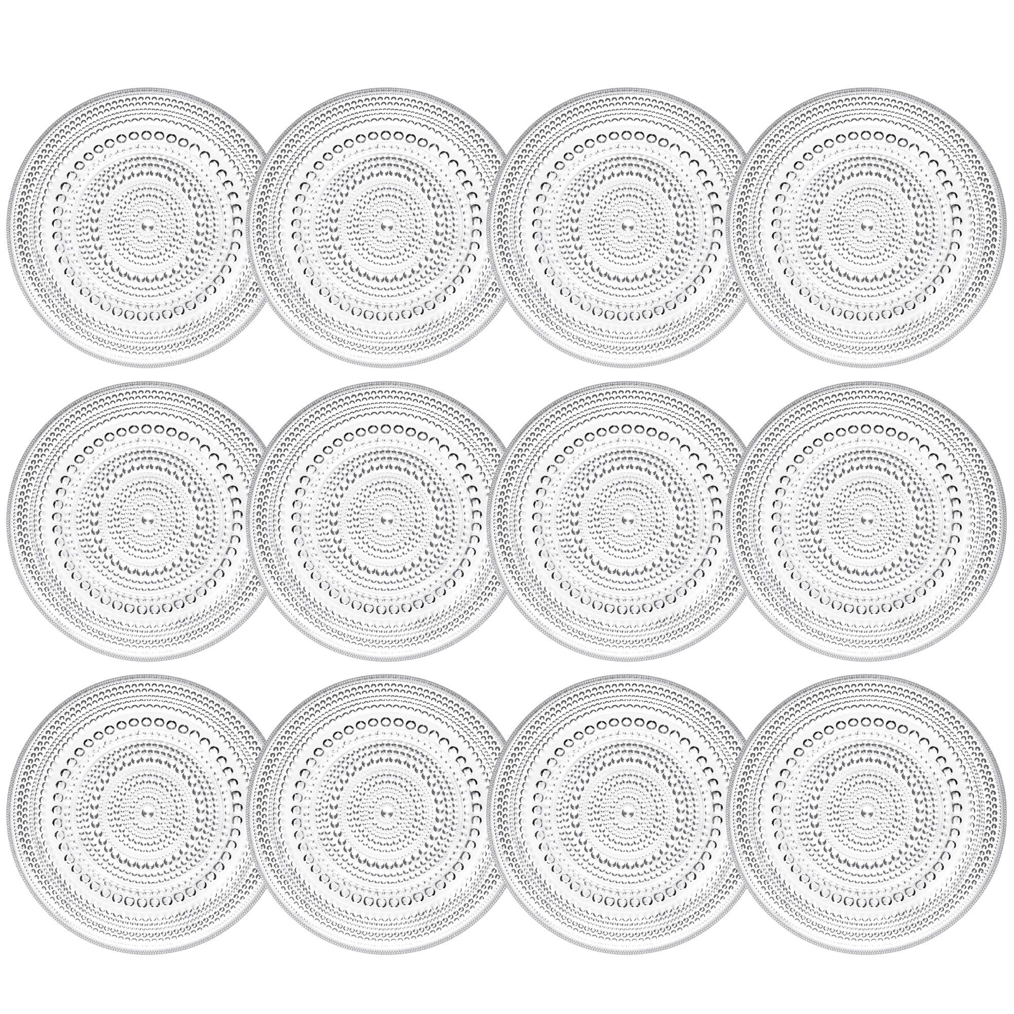 Iittala Kastehelmi Assiett 17 Cm 12-pack - Assietter Glas Klar