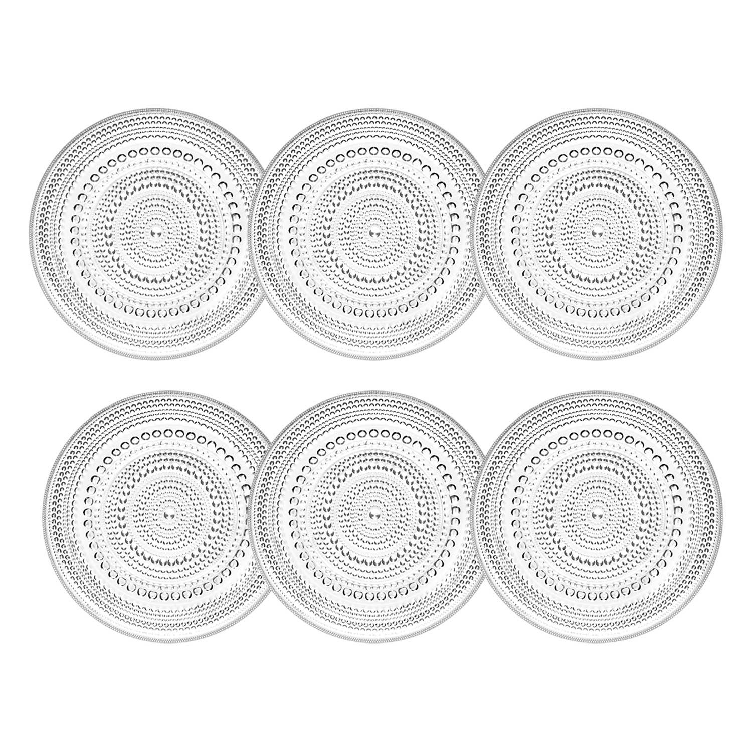Iittala Kastehelmi Assiett 17 Cm 6-pack - Assietter Glas Klar