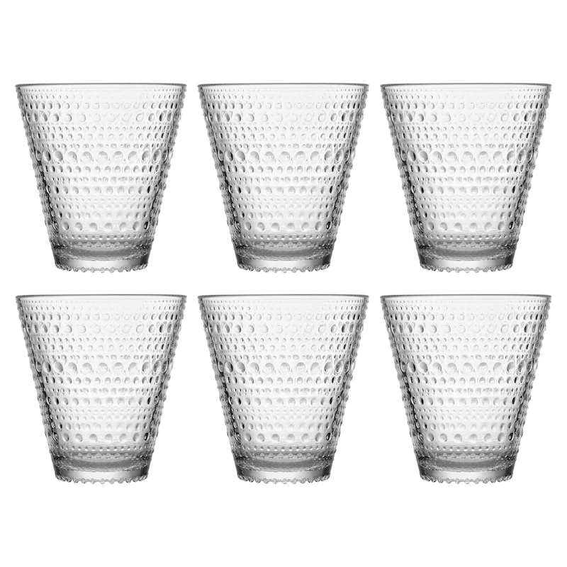 Kastehelmi Dricksglas 30 cl 6-pack, Klar