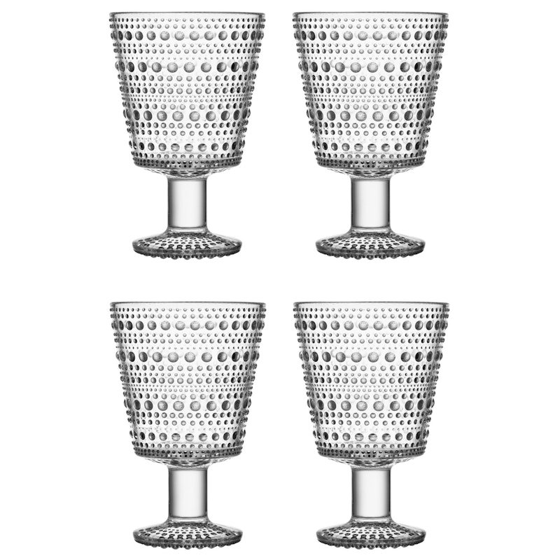 Kastehelmi Dricksglas 4-pack, Klar