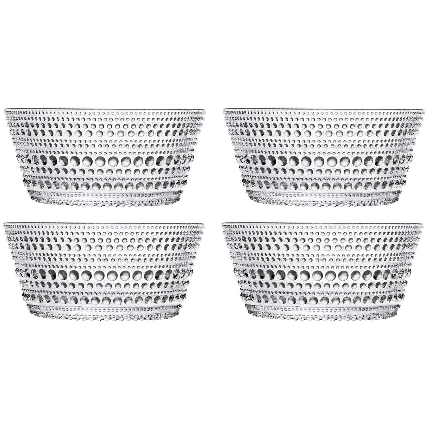 Iittala Kastehelmi Sk&aring;l 23 Cl 4-pack - Serveringssk&aring;lar Glas Klar
