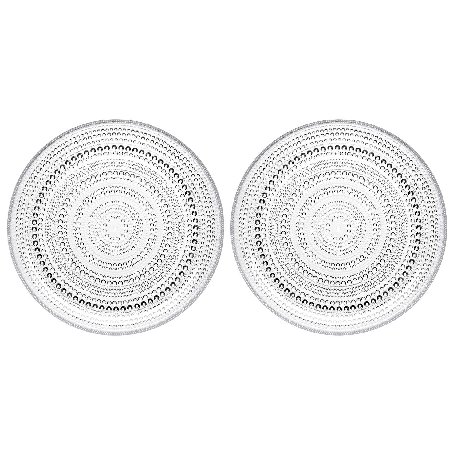 iittala kastehelmi tallrik 24,8 cm 2-pack - glas klar
