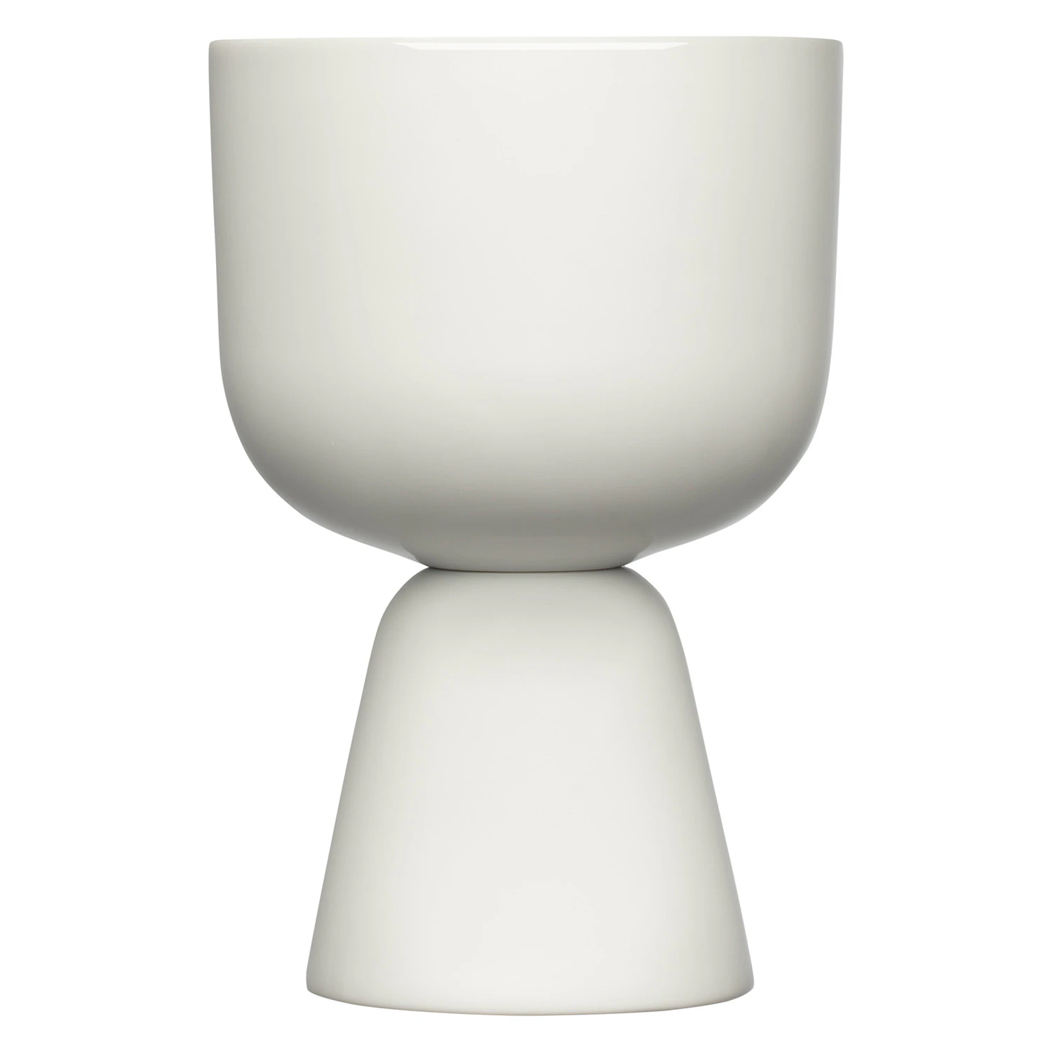 Iittala Nappula Kruka 19x12,5 Cm - Krukor Keramik Vit