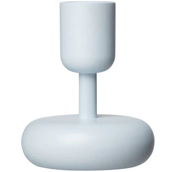 Iittala Nappula Ljusstake 107 Mm - Ljusstakar Stål Aqua