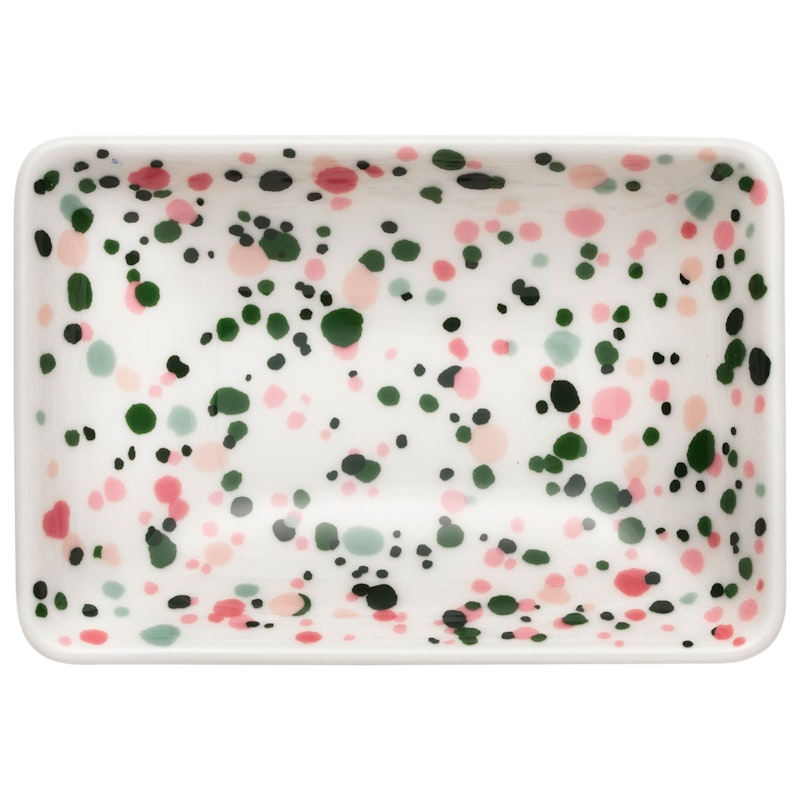 Oiva Toikka Collection Helle Tallrik Rosa / Grön, A7 7x10 cm