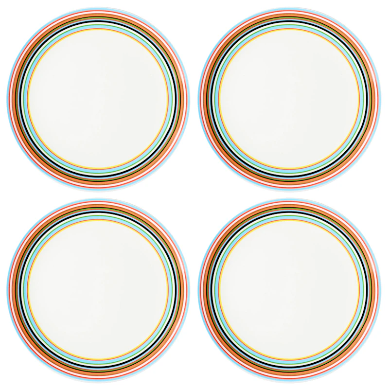 Origo Tallrik 20 cm 4-pack, Orange