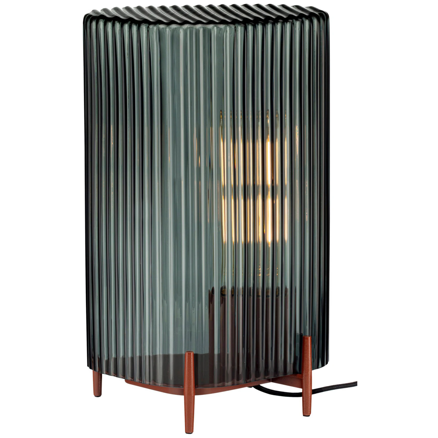 Iittala Putki Bordslampa - Bordslampor Munbl&aring;st Glas Gr&aring;