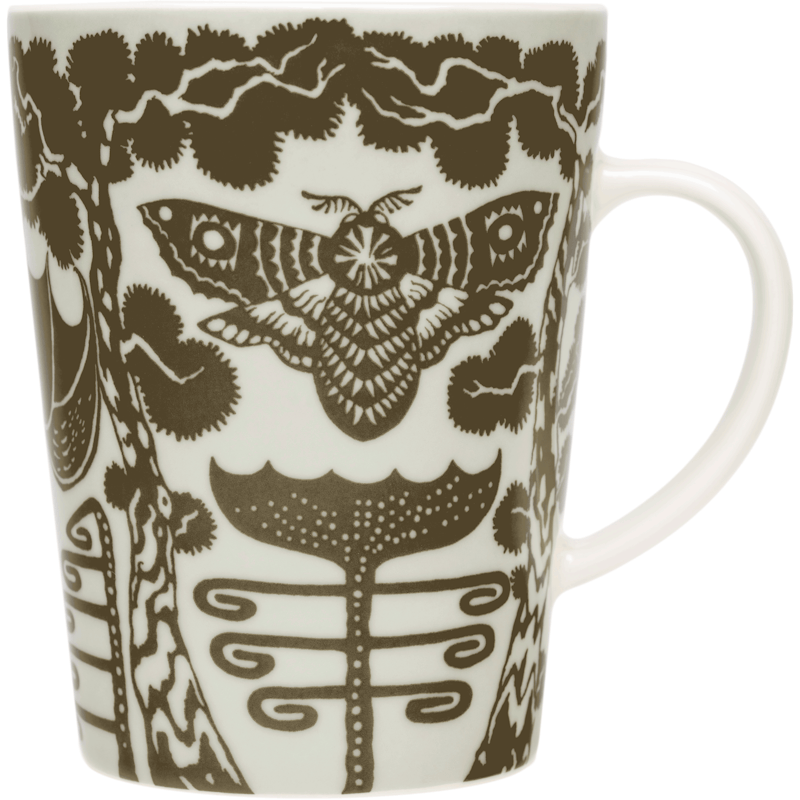 Taika Mugg 40 cl, Svart / Vit