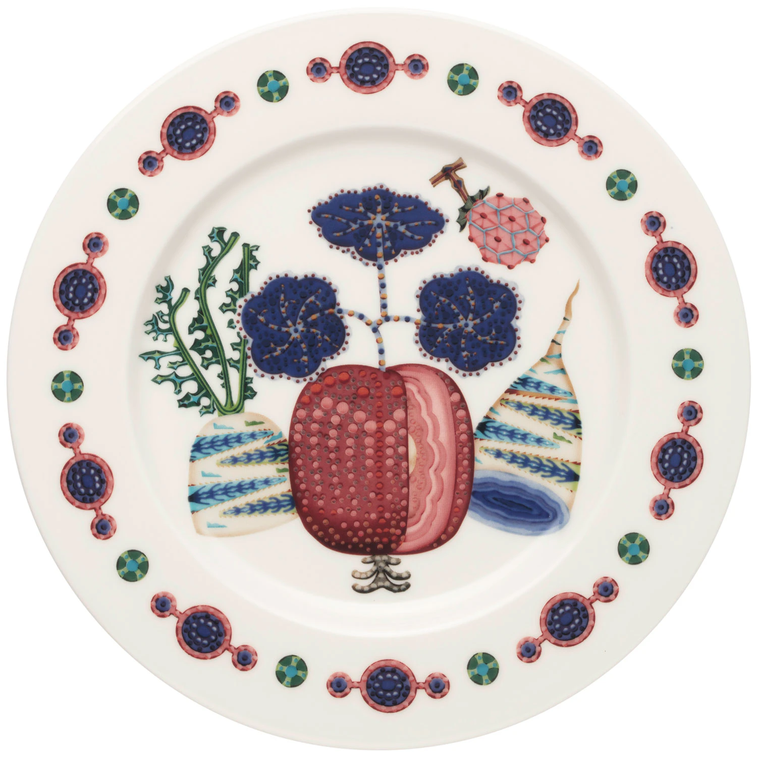 iittala taika sato tallrik 22 cm - porslin multi