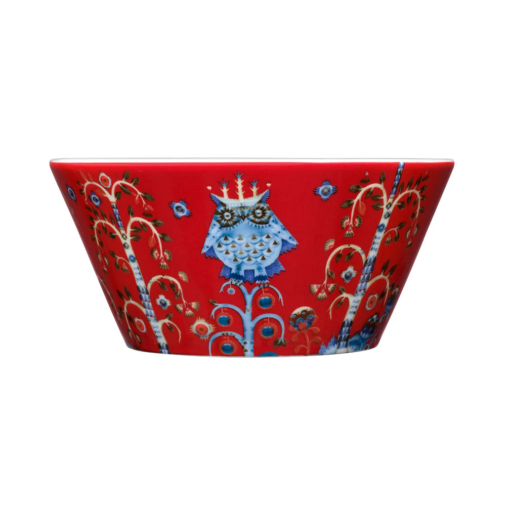 Iittala Taika Sk&aring;l 60 Cl - Serveringssk&aring;lar Porslin R&ouml;d
