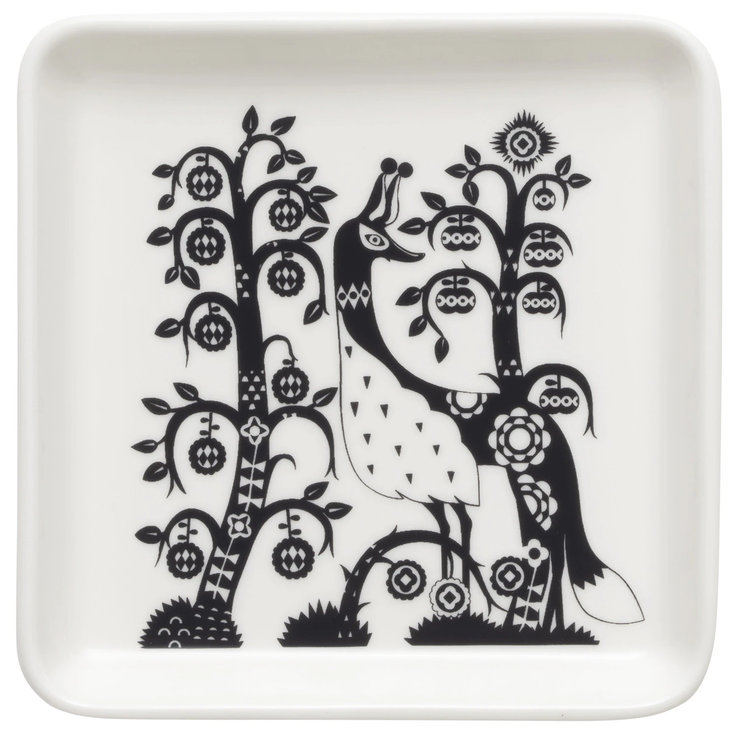 Iittala Taika Tallrik 12x12 Cm - Assietter Vitroporslin Svart