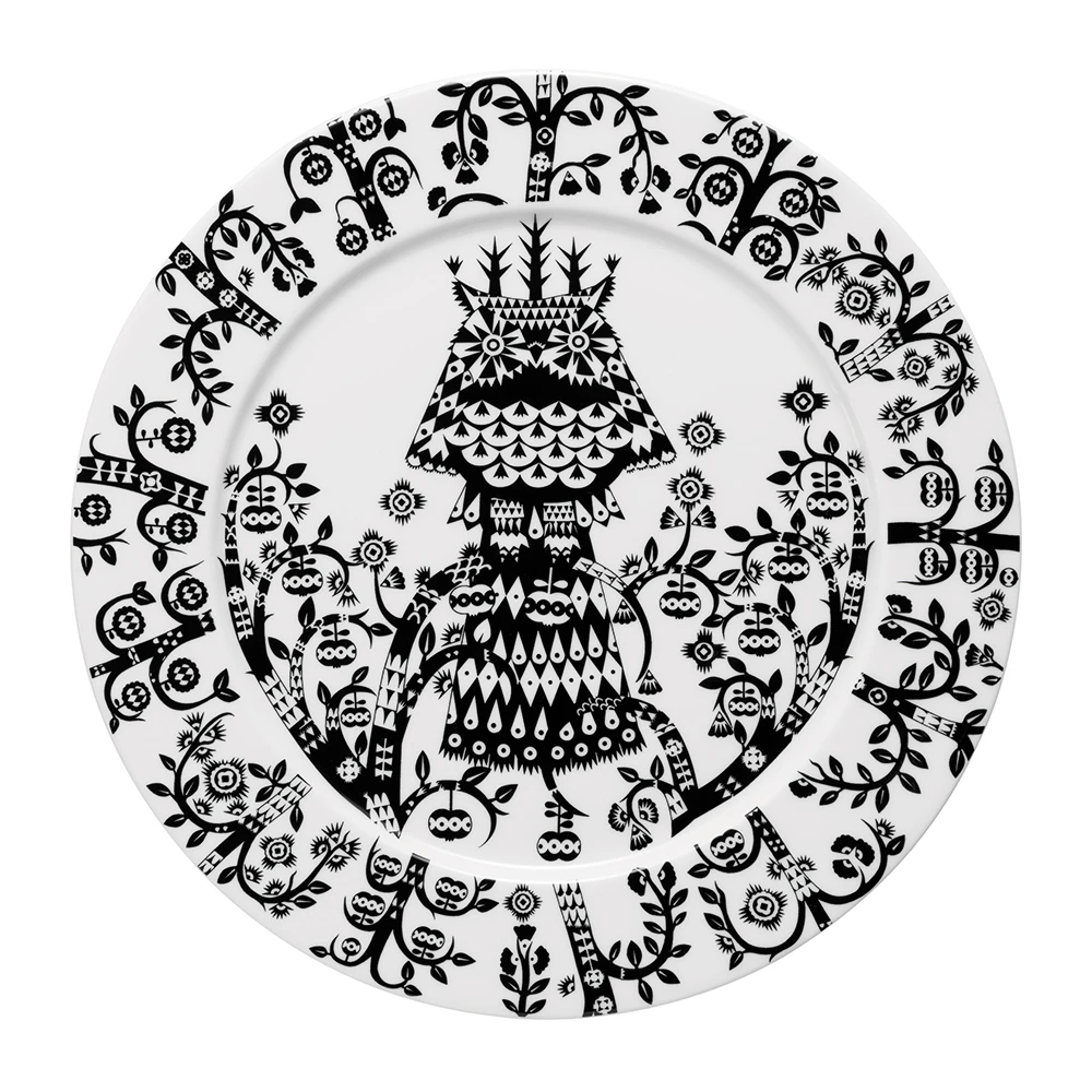 iittala taika tallrik 27 cm - porslin svart