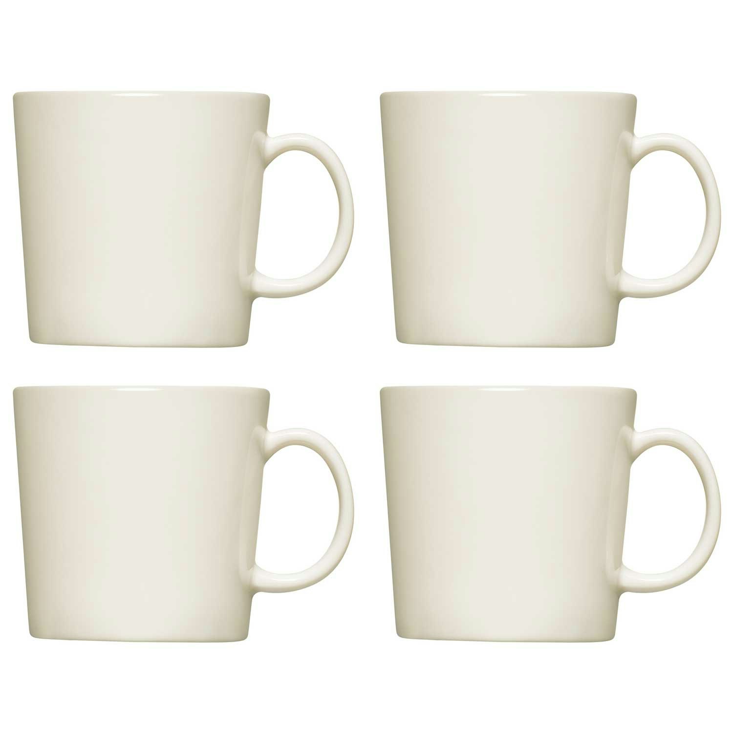 Iittala Teema Muggar 4-pack 30 Cl - Kaffekoppar Porslin Vit