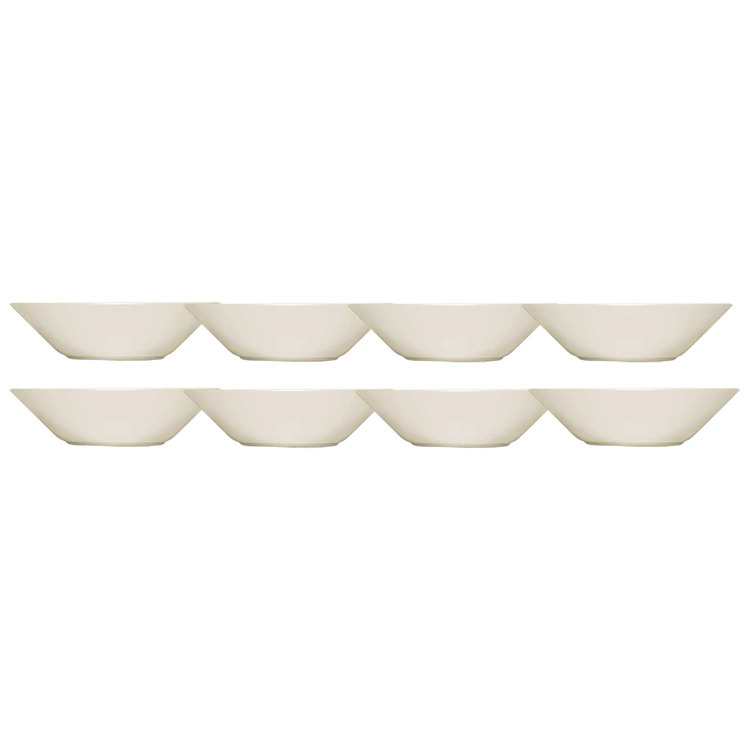 Iittala Teema Sk&aring;l 21 Cm 8-pack - Serveringssk&aring;lar Porslin Vit