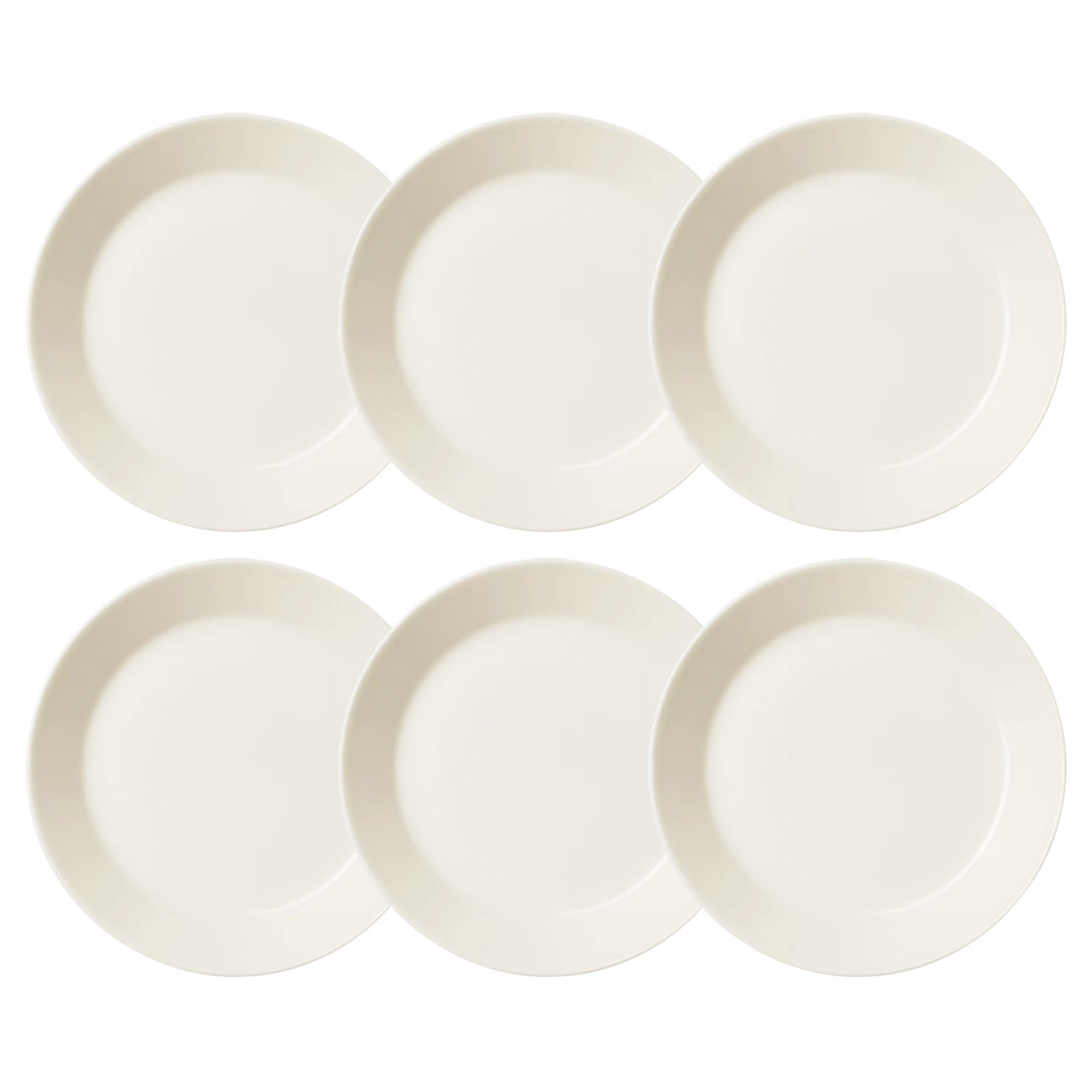 Iittala Teema Assiett 17,5 Cm 6-pack - Stengods Vit