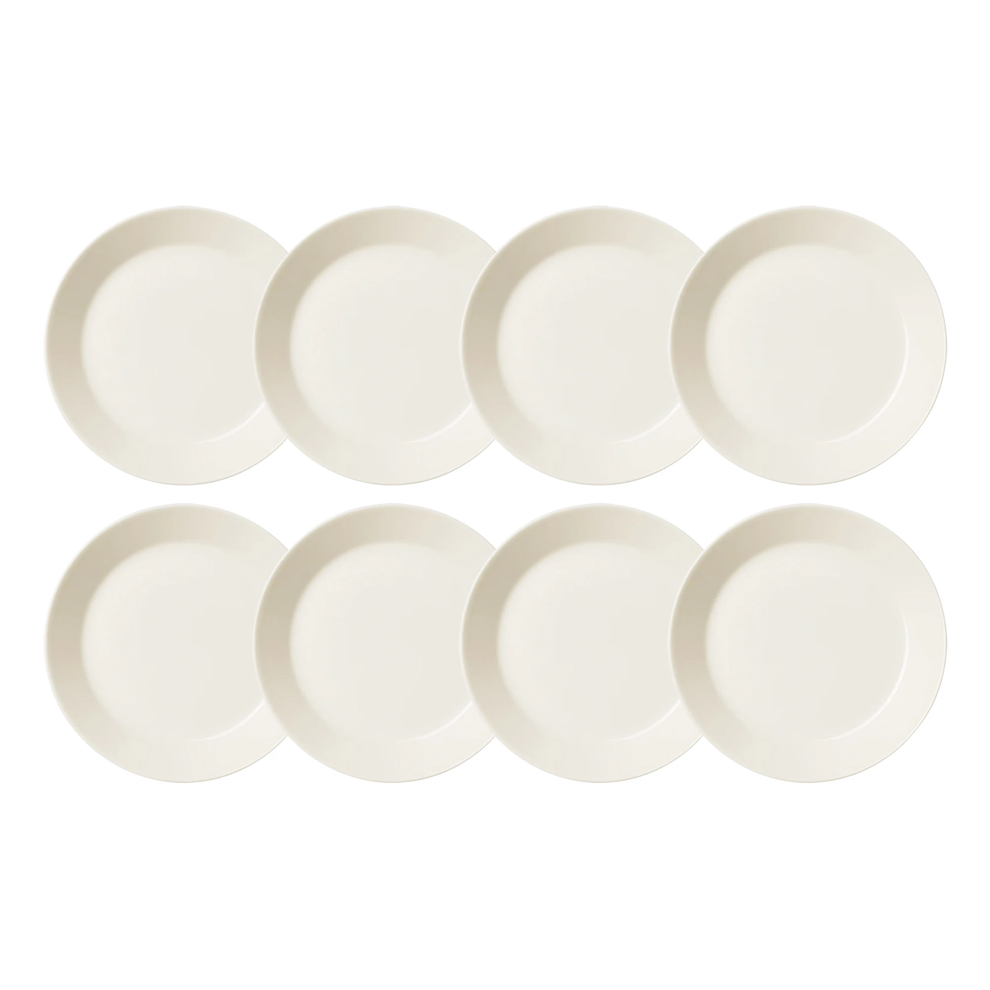 Iittala Teema Assiett 21 Cm 8-pack - Porslin Vit