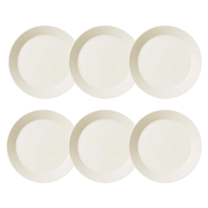 Teema Tallrik 21 cm Vit, 6-Pack