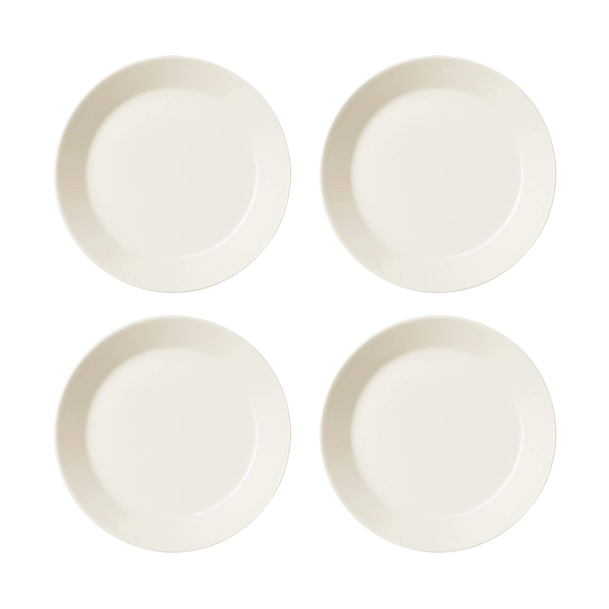 Iittala Teema Tallrik 23 Cm 4-pack - Assietter Stengods Vit