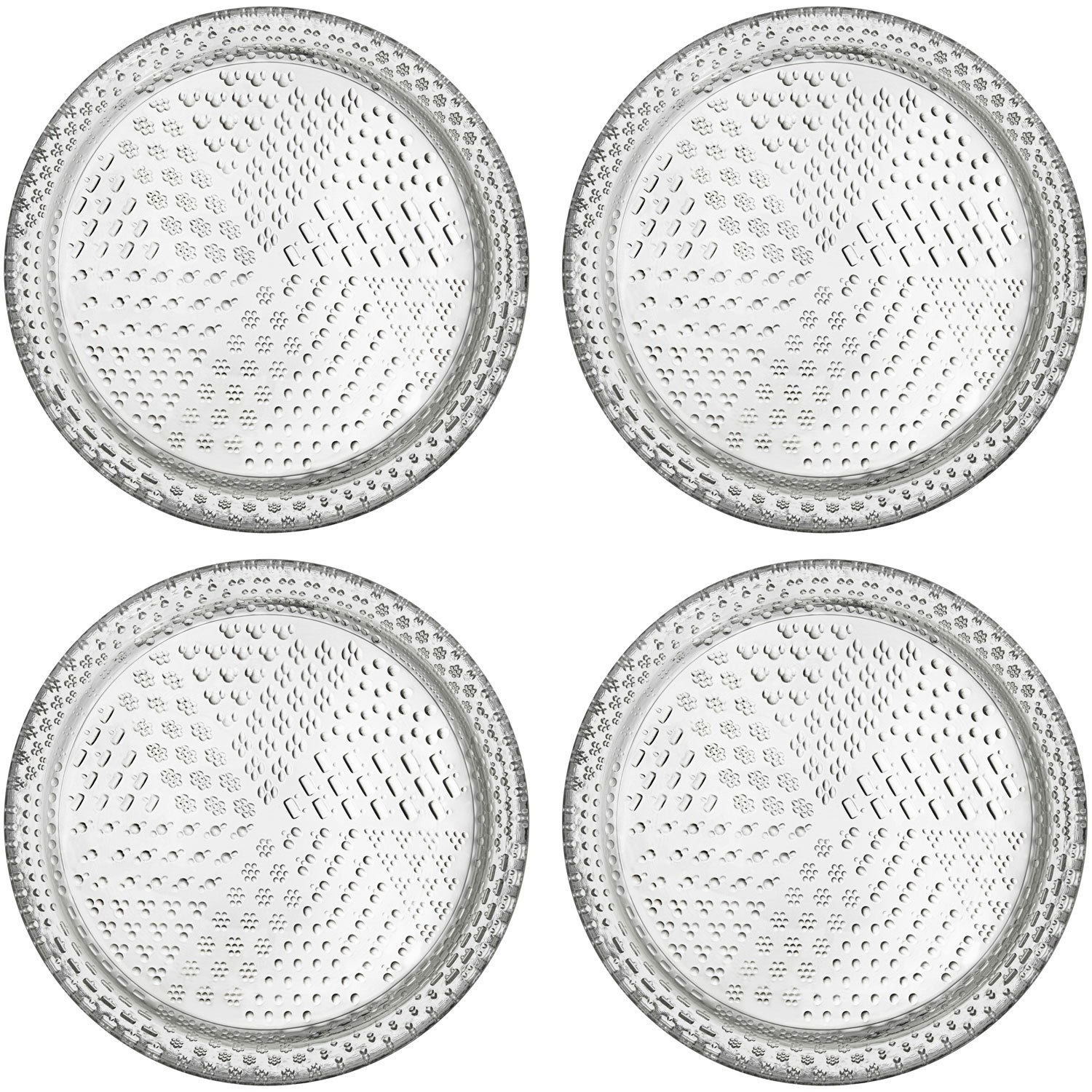 Iittala Tundra Assietter 4-pack 15,4 Cm - Assietter Glas Klar