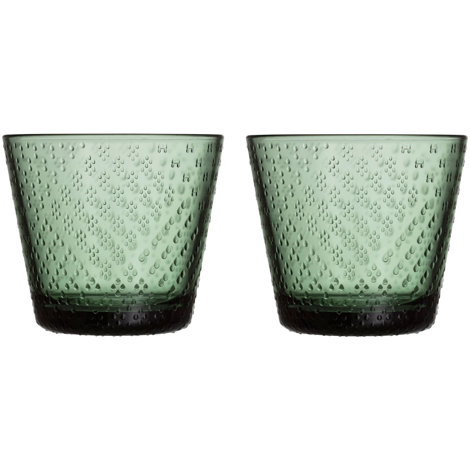 iittala tundra 29 cl 2-pack - dricksglas glas tallgrön
