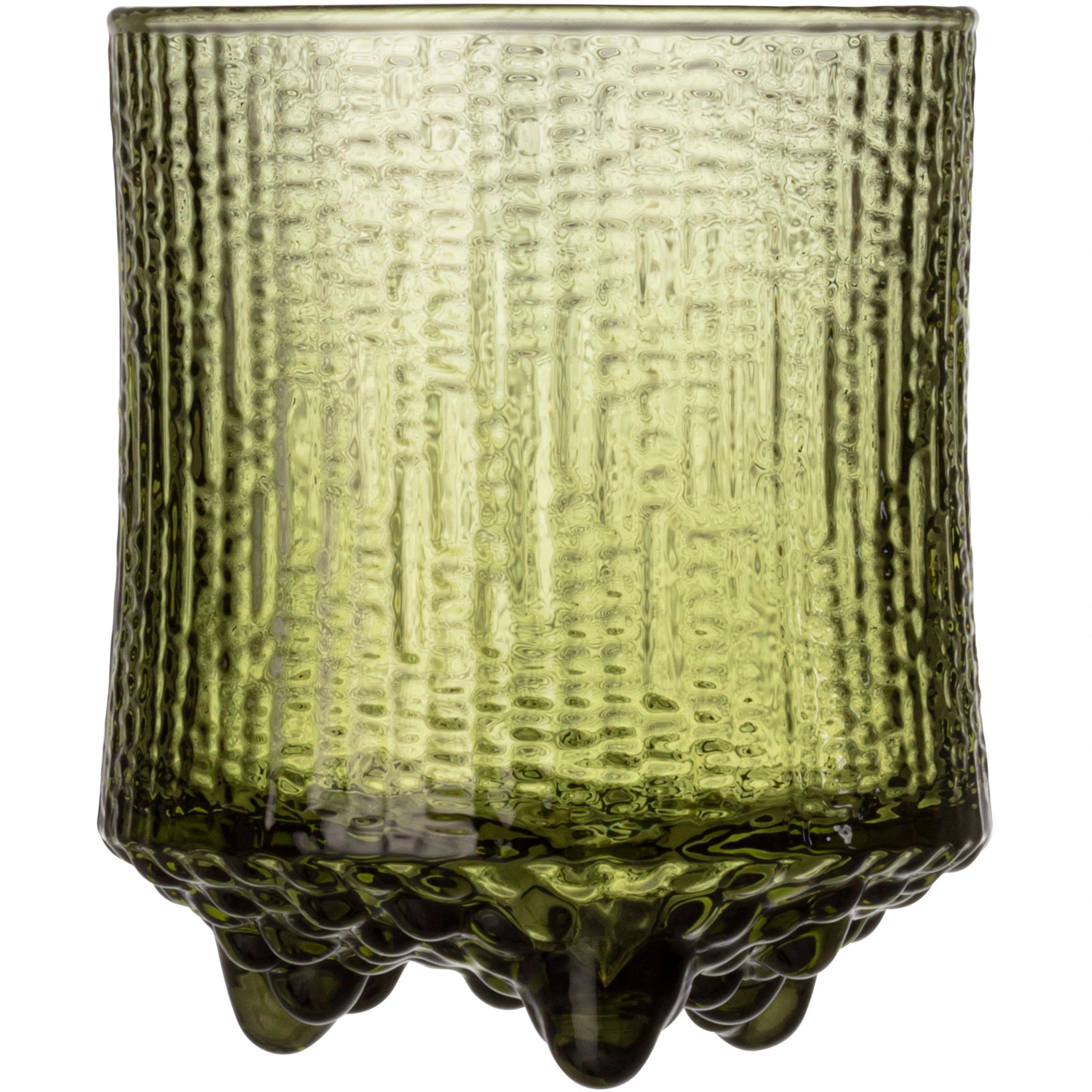iittala ultima thule dricksglas 20 cl 2-pack finsk sand - dricksglas munblåst glas grön