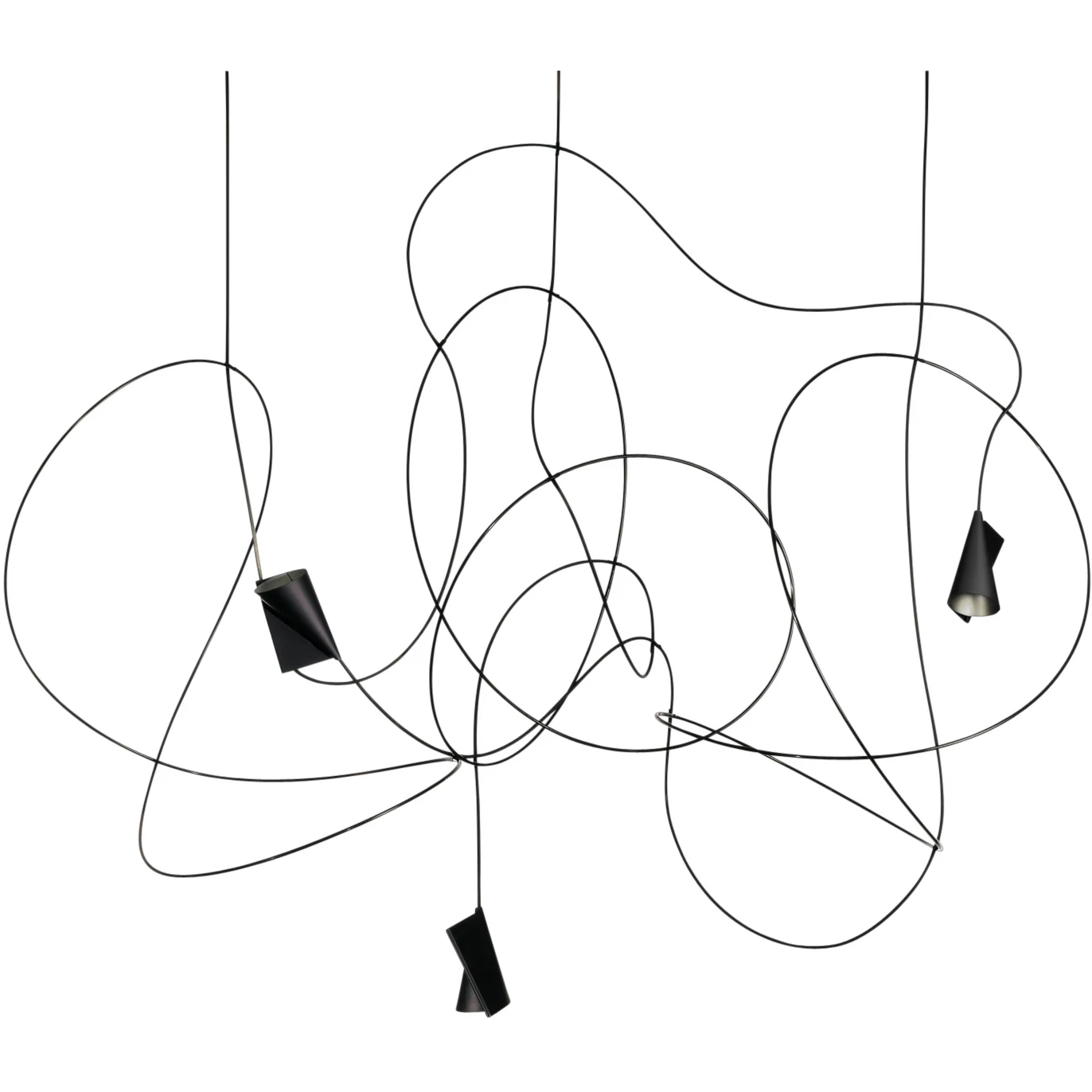 Ingo Maurer Signature 3 Pendel - Pendellampor Plast Svart
