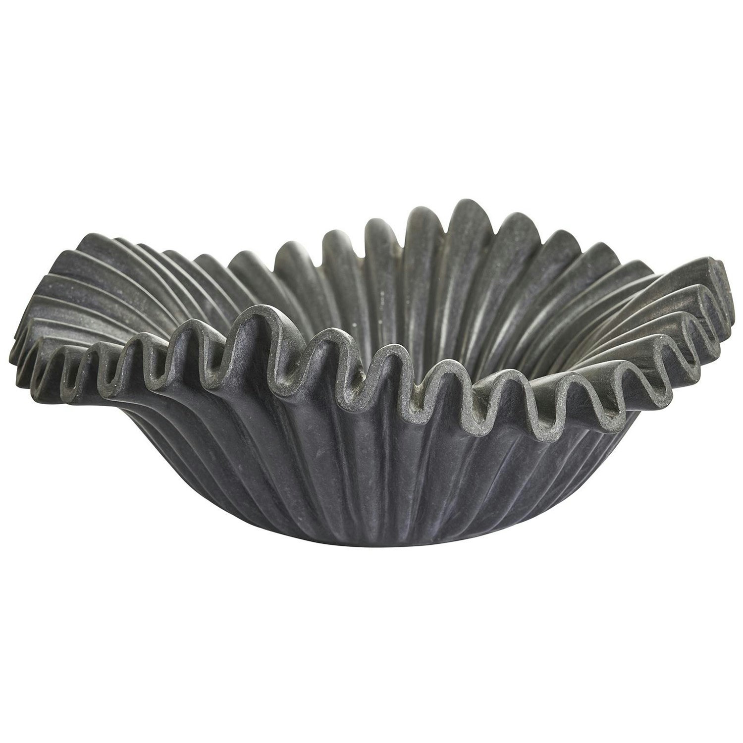 Jakobsdals Anemone - Bowl Black - Serveringssk&aring;lar Marmor Svart