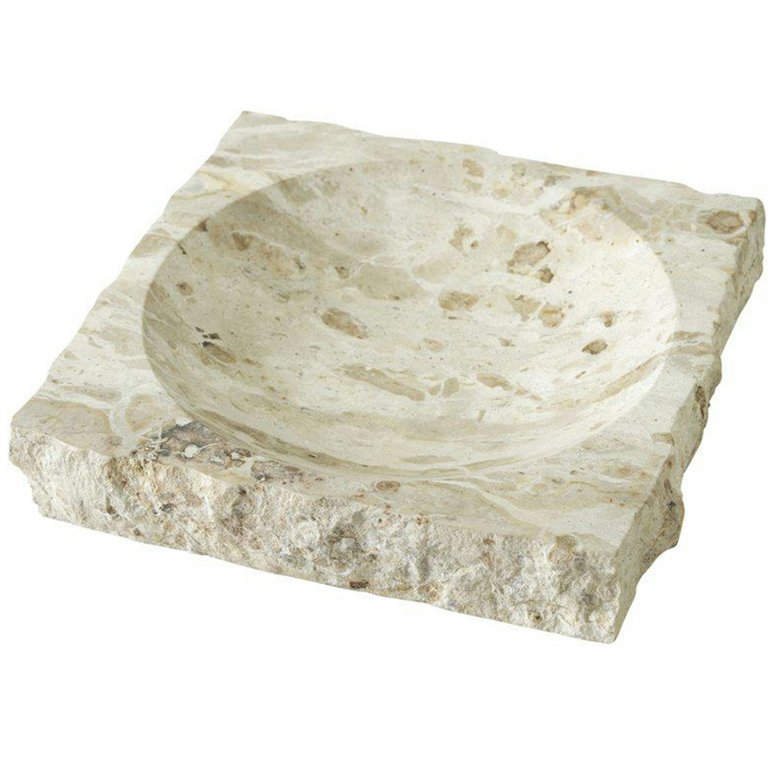 Jakobsdals Aya Sk&aring;l 27x27 Cm - Serveringssk&aring;lar Marmor Greige