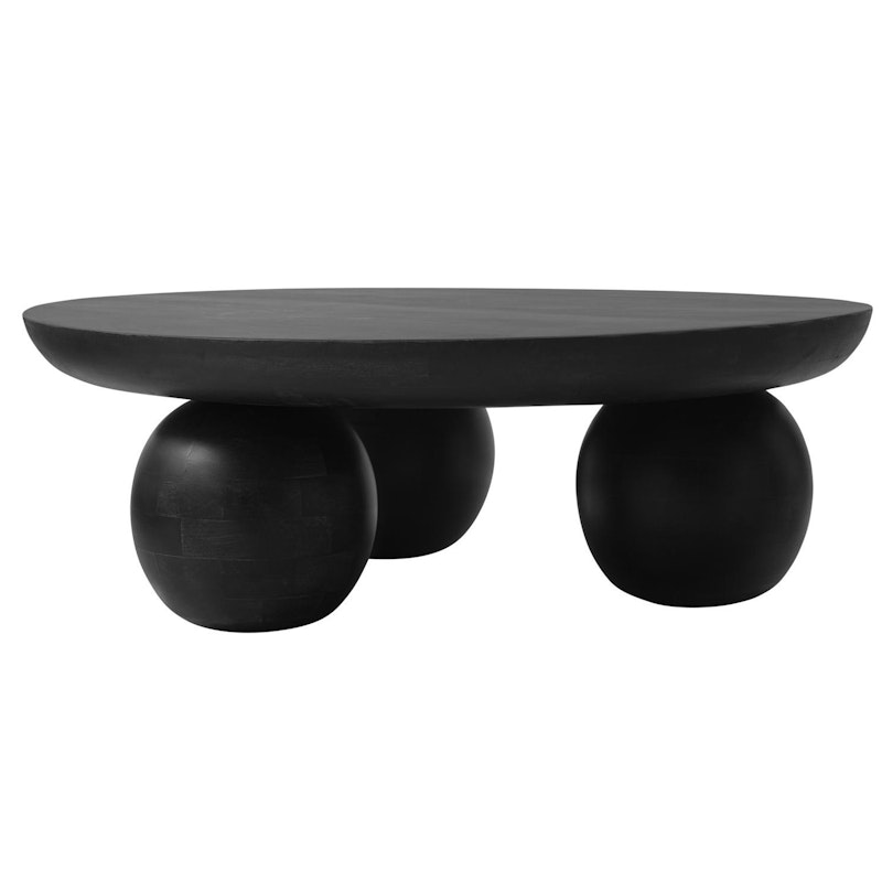 Mira Soffbord Ø90 cm, Svart