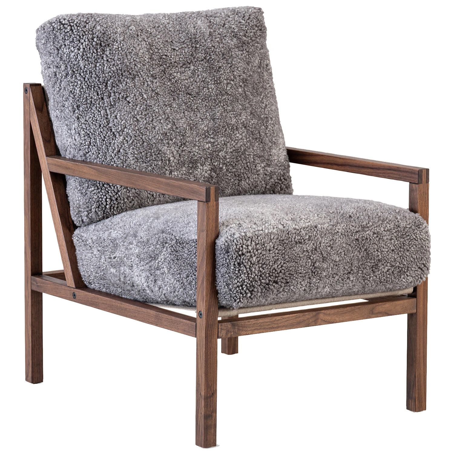 Jonas Ihreborn Seventy Five Wood F&aring;t&ouml;lj Valn&ouml;t / Scandinavian Grey - F&aring;t&ouml;ljer F&aring;rskinn Gr&aring;