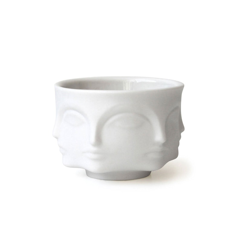 Muse Candle Holder Bowl, Matt White Ljuslykta Mattvit