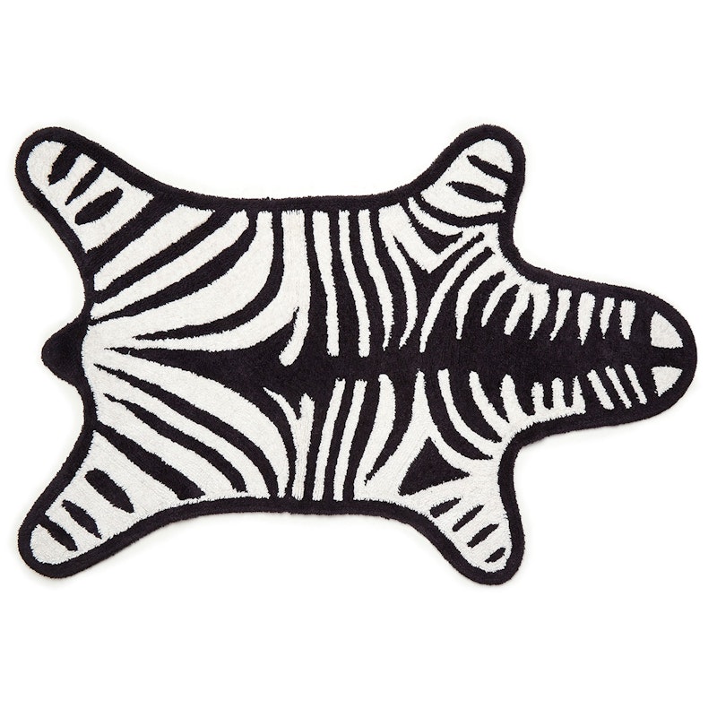 Zebra Badrumsmatta, Svart/Vit