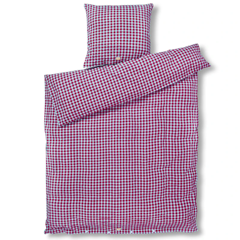 Bæk&Bølge Påslakanset 140x200 + 60x63, Fuchsia / Mint