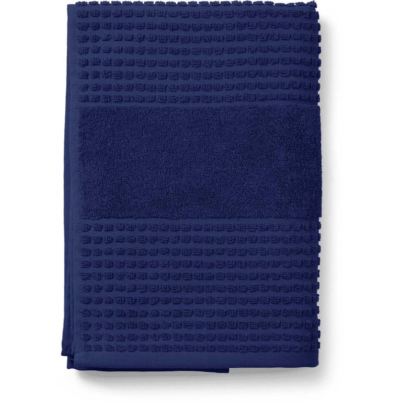 Check Handduk 70x140 cm, Marinblå