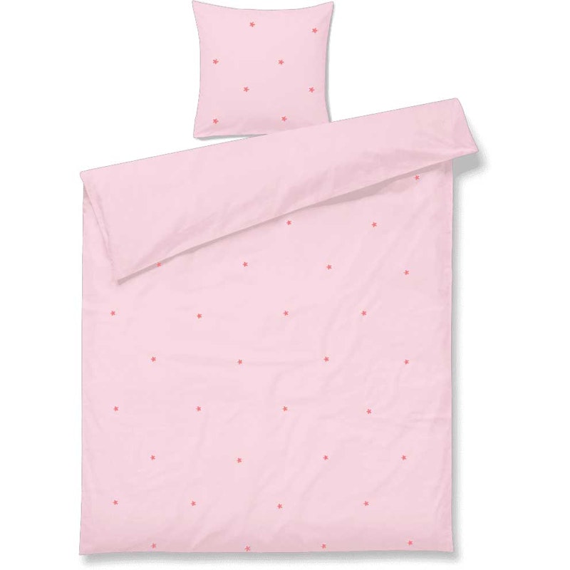 Daisy Bäddset 140x220 + 60x63 cm, Rosa / Röd