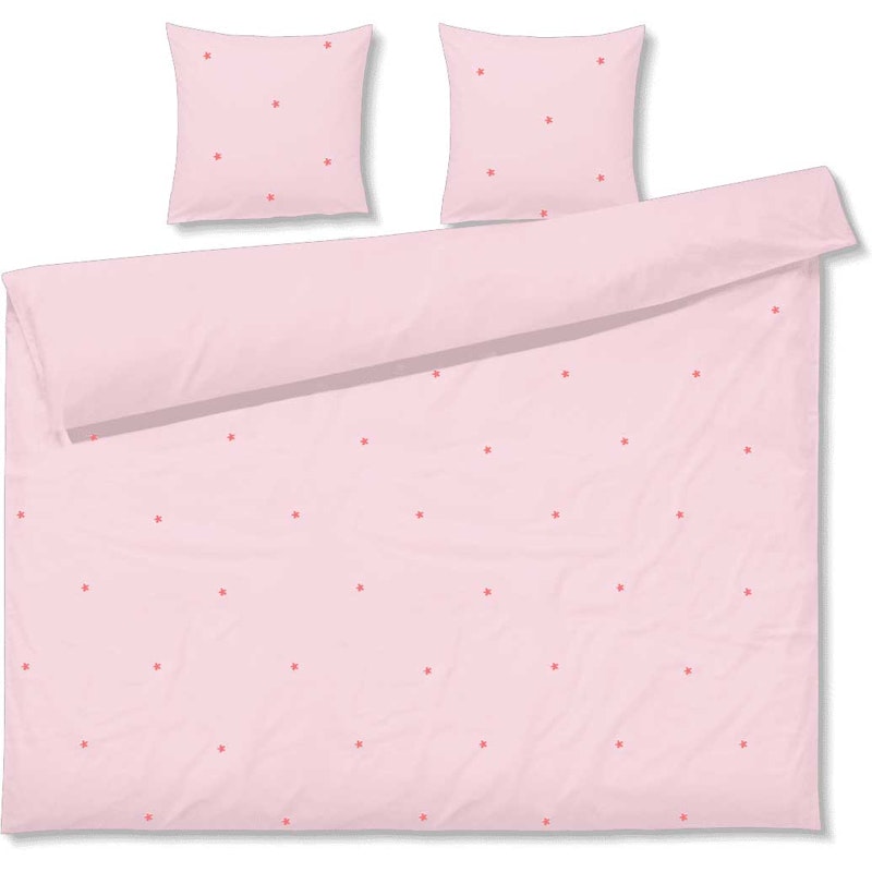 Daisy Bäddset 200x220 + 60x63 cm, Rosa / Röd