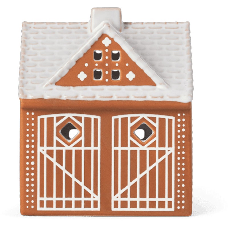 Gingerbread Ljuslykta Julstall 11,5 cm