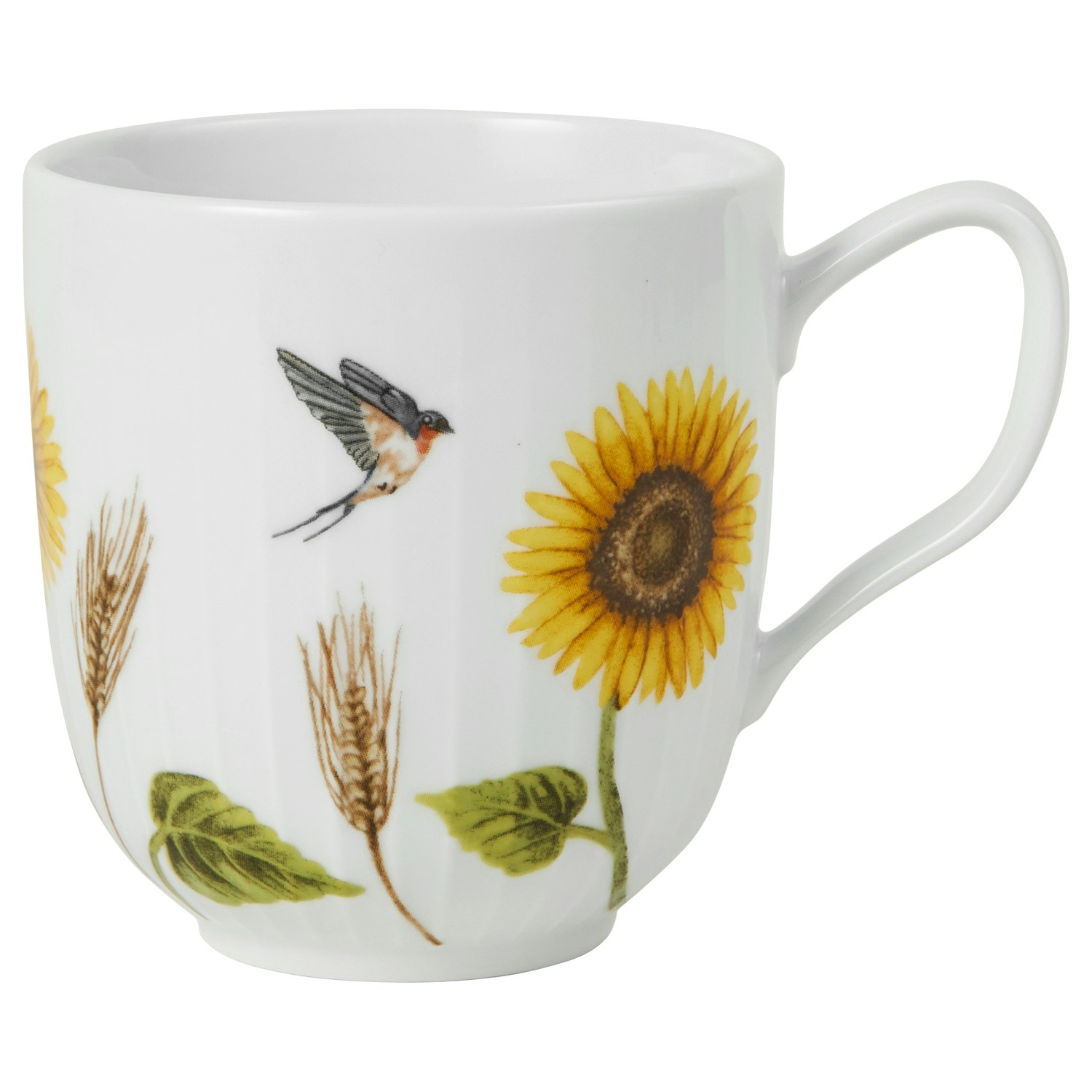 kähler hammershøi summer mugg 33 cl sunflower - porslin multi