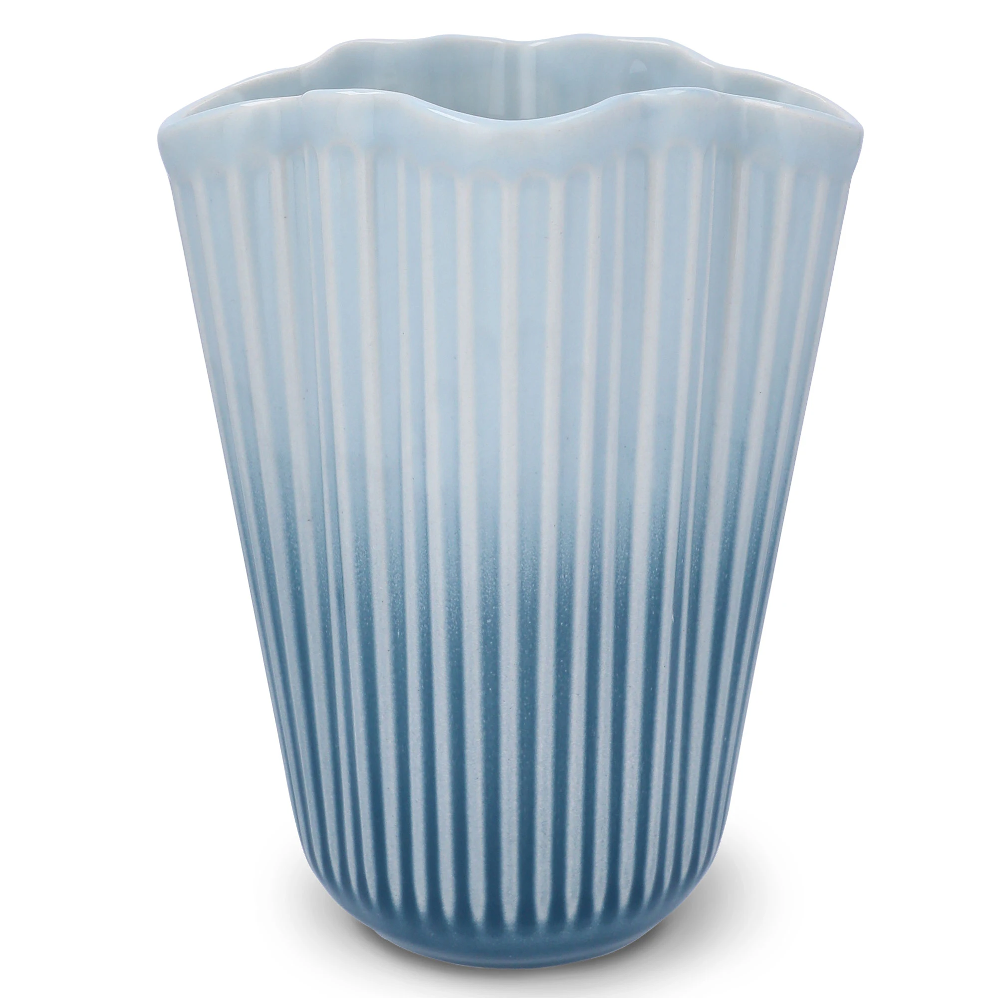 K&auml;hler Unfold Vas 20,5 Cm - Vaser Keramik Bl&aring;