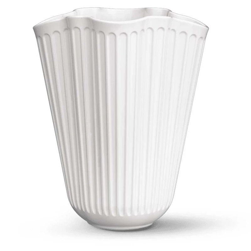 Hammershøi Unfold Vase H20.5 cm white Vas Vit, 20,5 cm
