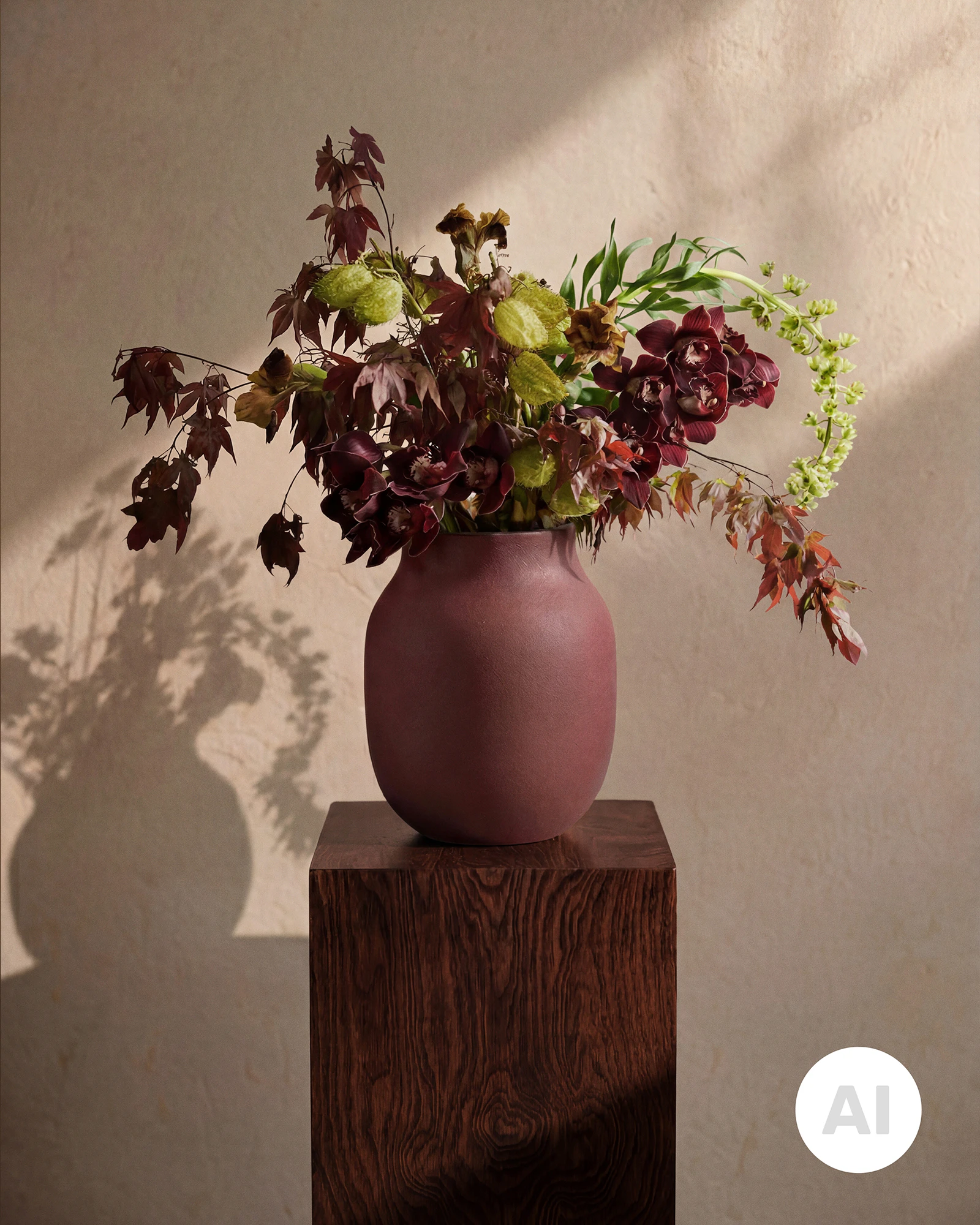 Kähler Studio Omaggio Vas 20 Cm, burgundy från Kähler, bild 3
