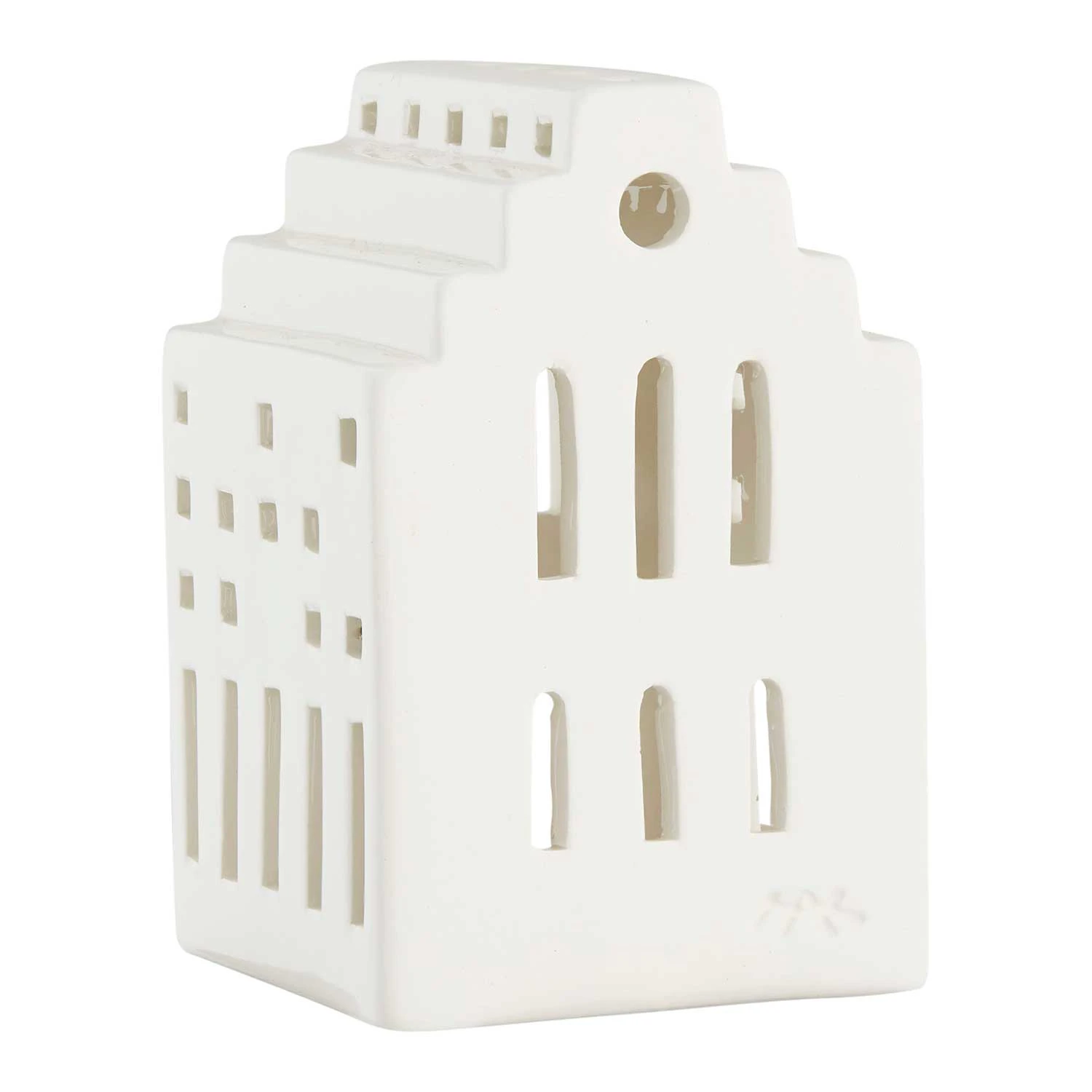 K&auml;hler Urbania Ljuslykta Kyrka - Ljuslyktor Keramik Vit