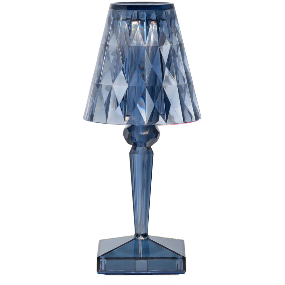 Kartell Battery Bordslampa Portabel Sky Blue - Portabla lampor Återvunnen Pmma Himmelsblå