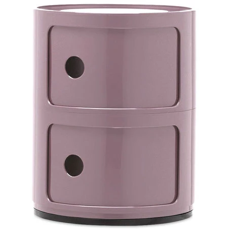 Kartell Componibili Classic Förvaring Med 2 Fack - Hurtsar Abs-plast Mauve