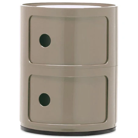 Kartell Componibili Classic Förvaring Med 2 Fack - Hurtsar Abs-plast Dove Grey