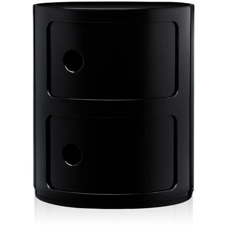 Kartell Componibili Classic Förvaring Med 2 Fack - Hurtsar Abs-plast Svart