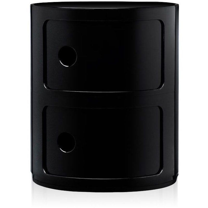 Componibili Classic Förvaring Med 2 Fack, Svart