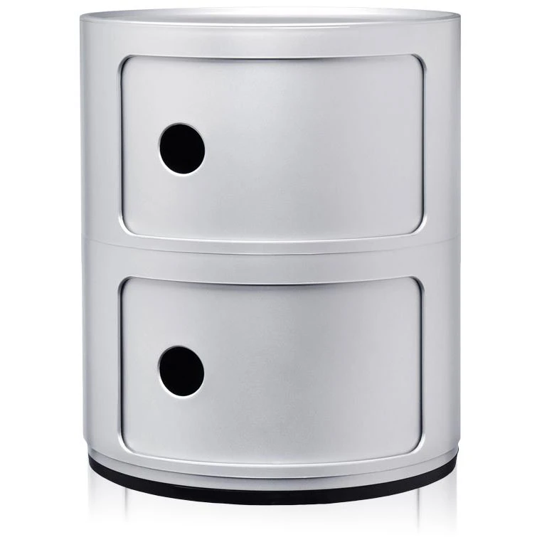 Kartell Componibili Classic Förvaring Med 2 Fack - Hurtsar Abs-plast Silver